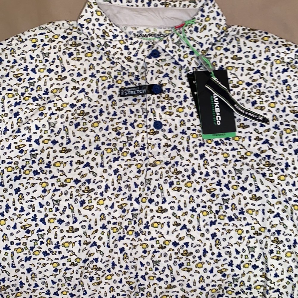NWT HAWKE & Co Performance Golf Polo